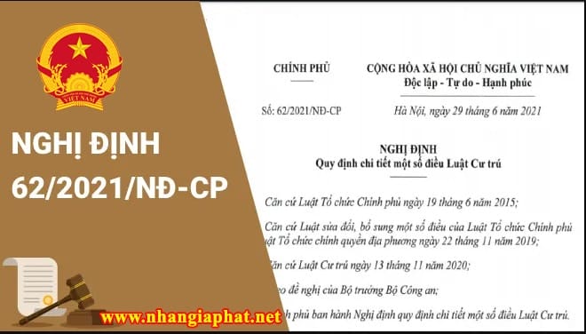 Nghị định 62 quy định luật cư trú năm 2021