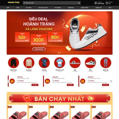 Mẫu Thiết Kế Website Thời Trang